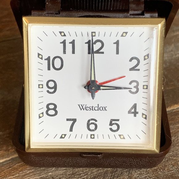 Vintage Alarm Clock - Westclox - Folding Travel - Eco Wind-Up - TESTED - Picture 3 of 6